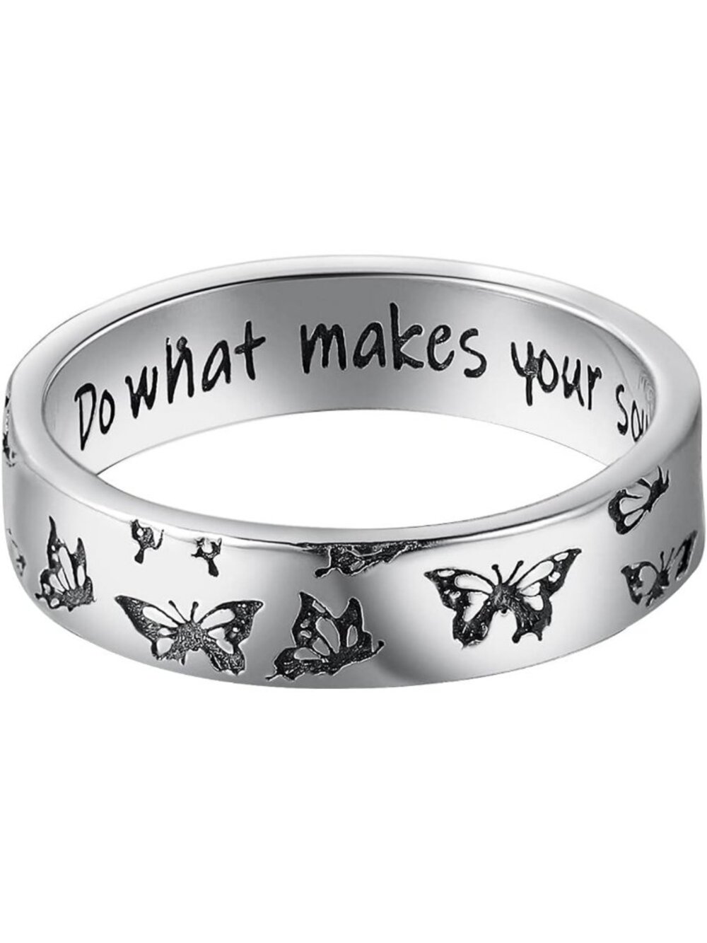 Cute Butterfly Ring in 925 Sterling Silver - Non-Tarnish Jewelry for Women